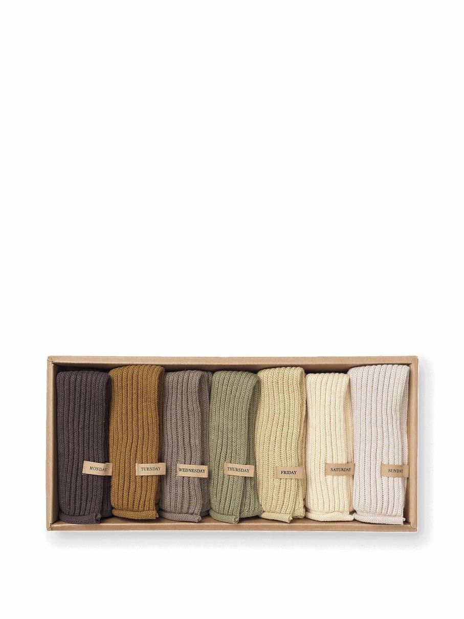 Kitchen Ferm Living | Day Cloths - Set Of 7 - Calm Natural