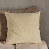 Textiles Ferm Living | Heavy Linen Cushion - Lemon Light Yellow