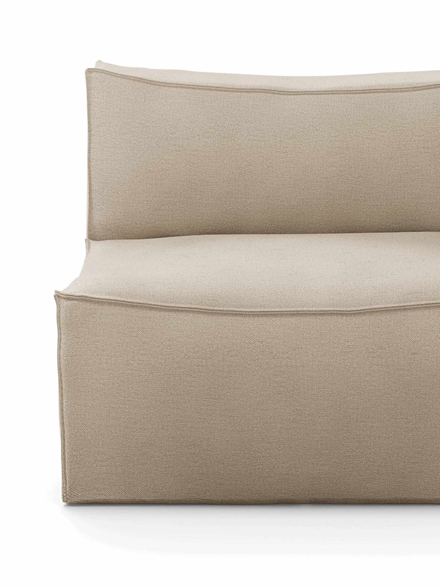 Furniture Ferm Living | Catena Sofa Center S100 Rich Linen Natural