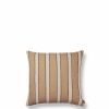 Textiles Ferm Living | Brown Cotton Cushion - Stripe