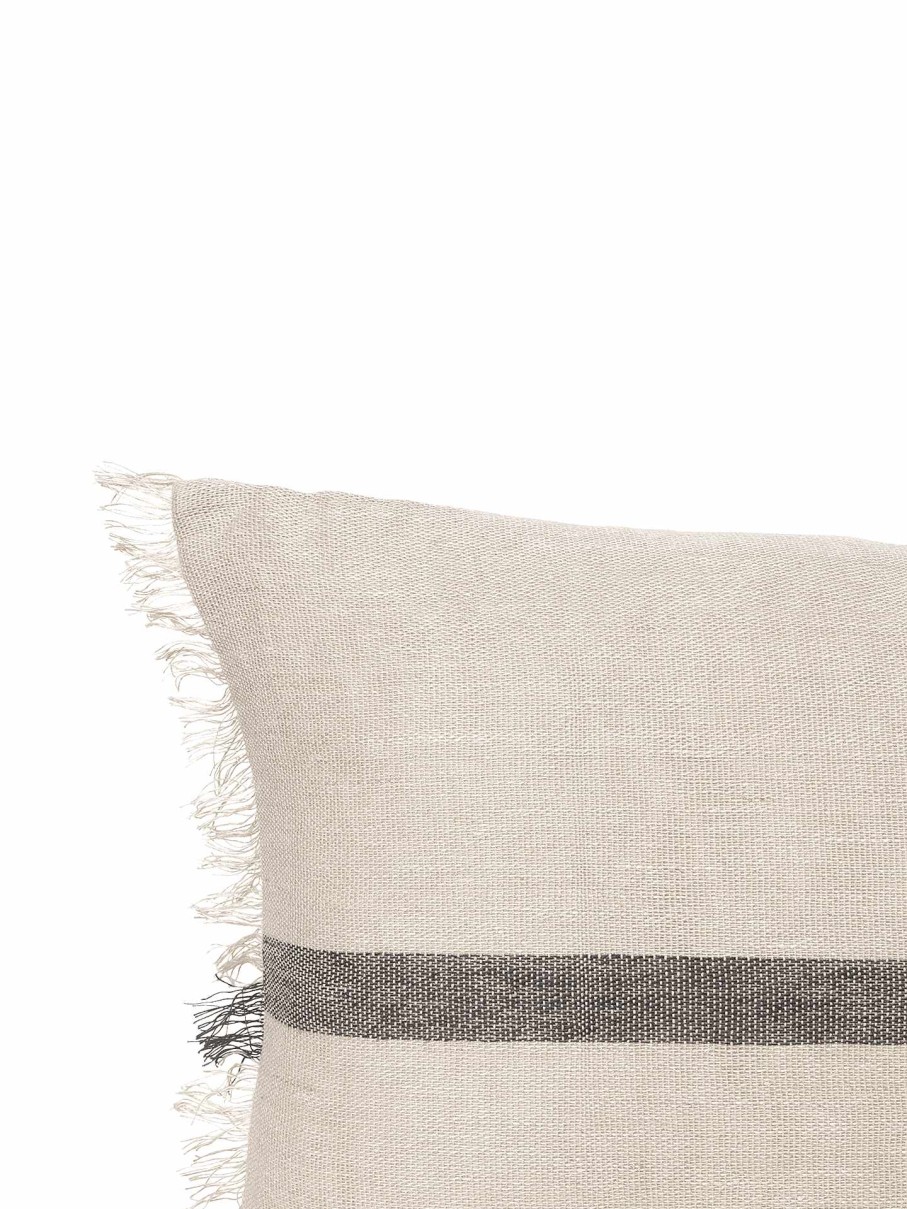 Textiles Ferm Living | Calm Cushion - Long /Black Camel