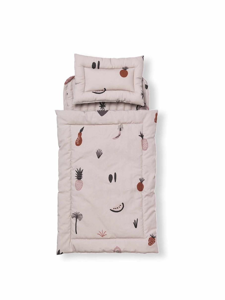 Kids Ferm Living | Doll Quilt Bedding Set Fruiticana