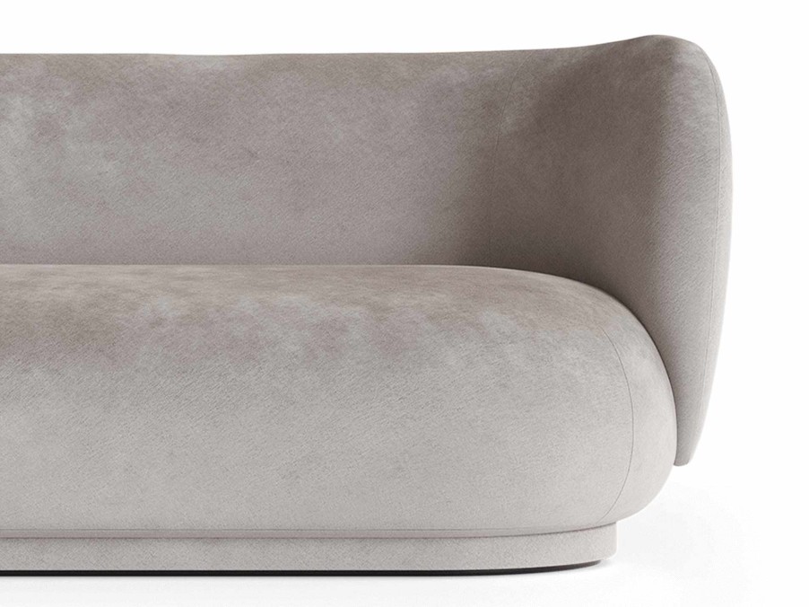 Furniture Ferm Living | Rico Divan R - Faded Velvet Concrete