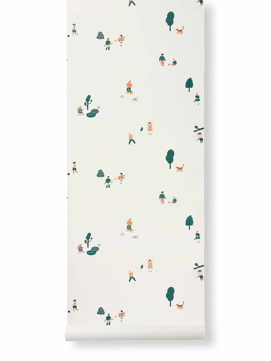 Kids Ferm Living | The Park Wallpaper Offwhite