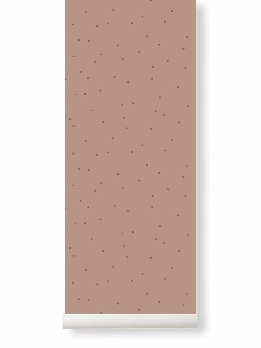 Kids Ferm Living | Dot Wallpaper Dusty Rose