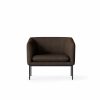 Furniture Ferm Living | Turn 1-Seater - Black - Hallingdal Dark Brown