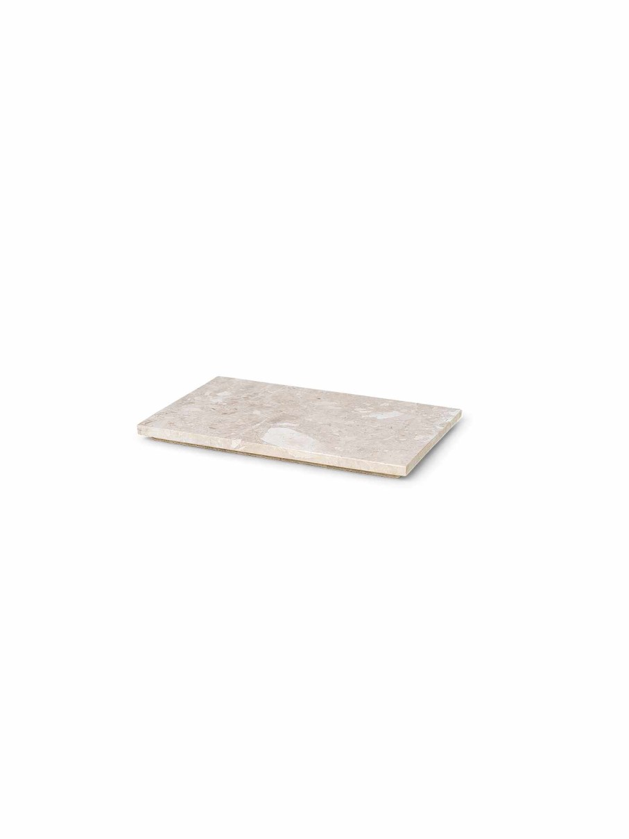 Green Living Ferm Living | Tray For Plant Box - Marble Beige