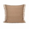 Textiles Ferm Living | Kelim Fringe Cushion - Large Sand