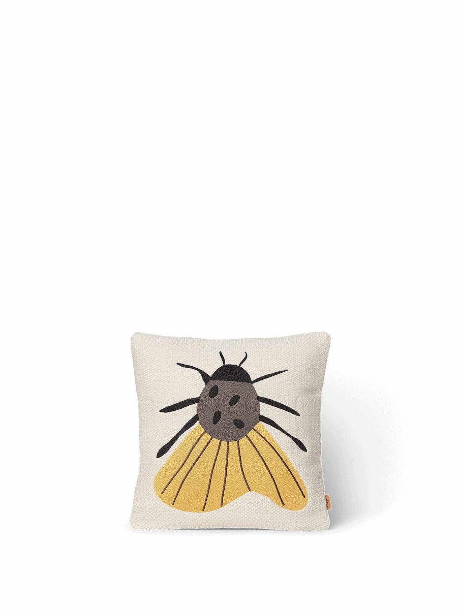 Kids Ferm Living | Forest Embroidered Cushion - Moth