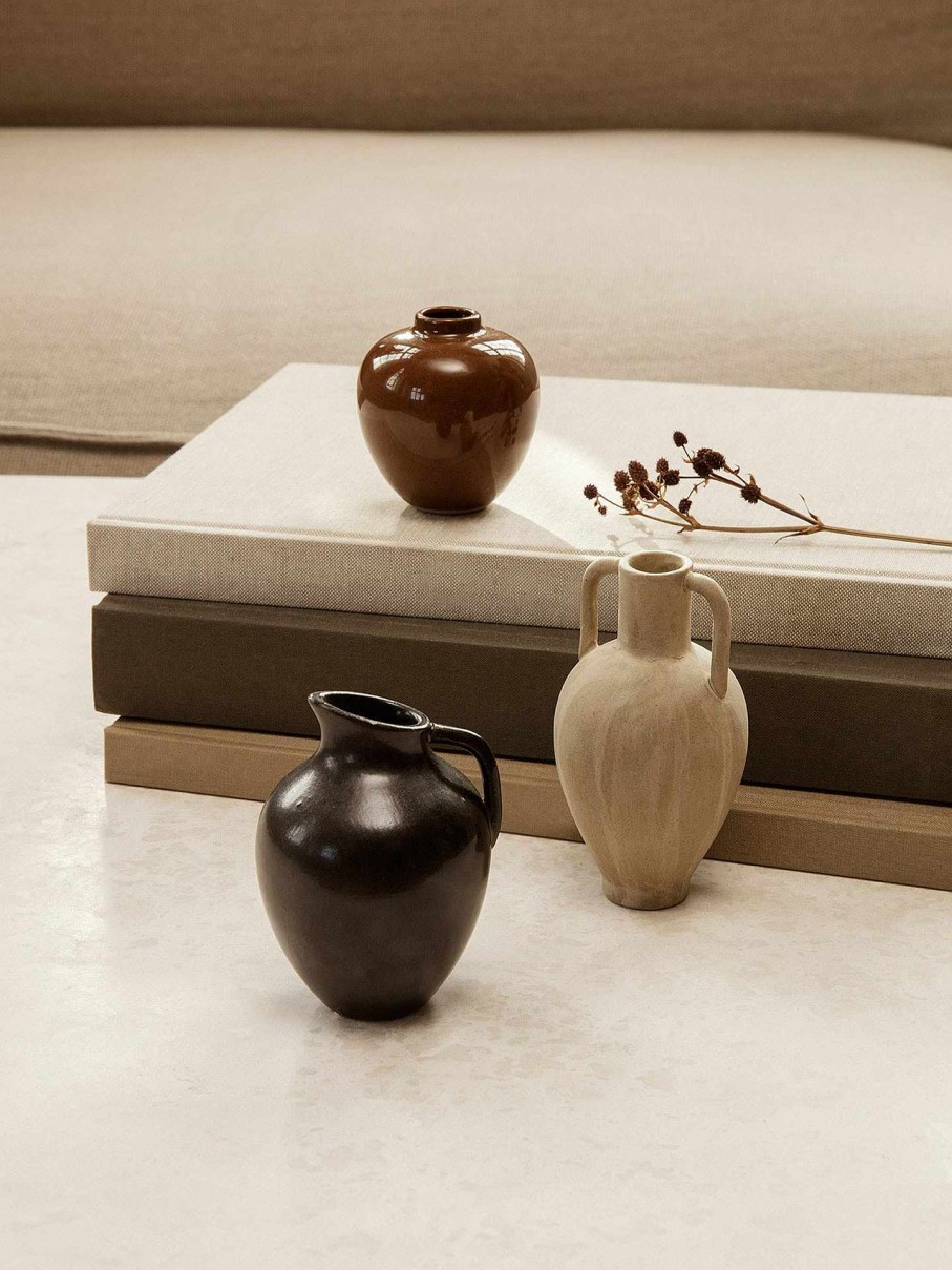 Green Living Ferm Living | Ary Mini Vase - M Charcoal