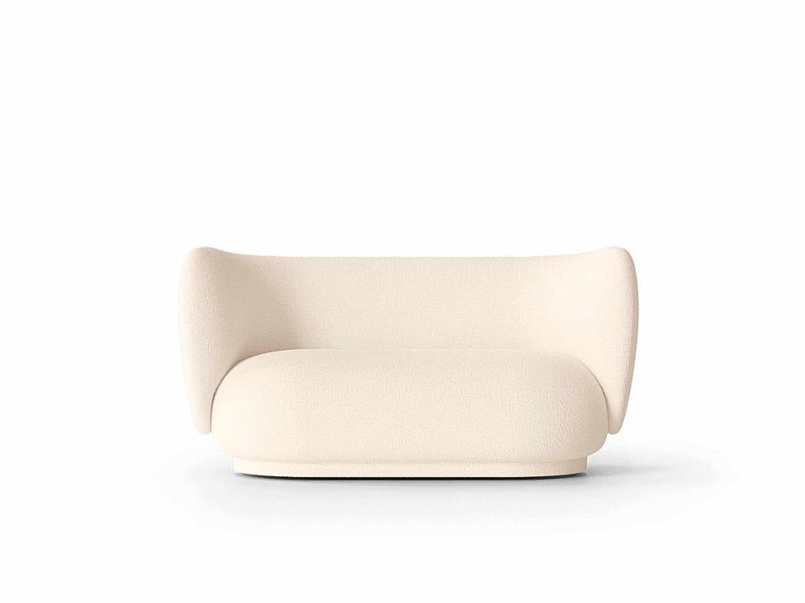 Furniture Ferm Living | Rico Sofa 2 - Wool Boucle - Off-White Offwhite