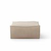 Furniture Ferm Living | Catena Pouf Square S500 Rich Linen Natural