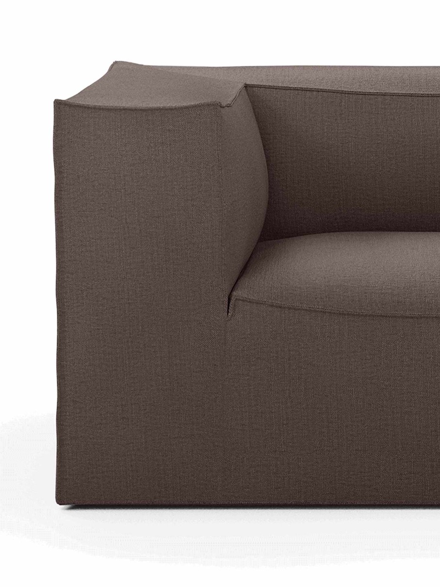 Furniture Ferm Living | Catena Sofa Armrest Left L400 Hot M. - Brown Dusty Brown