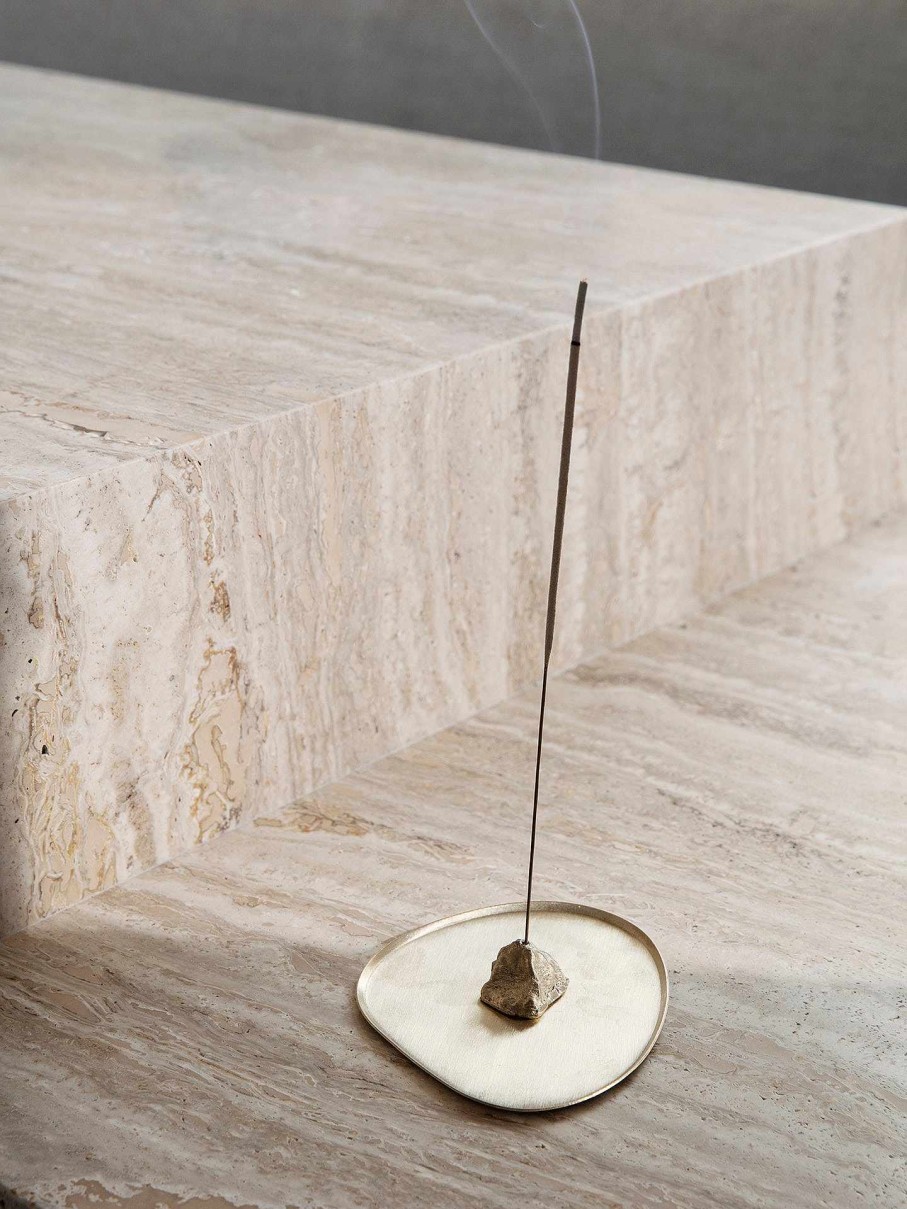 Accessories And Decorations Ferm Living | Stone Incense Burner Brass