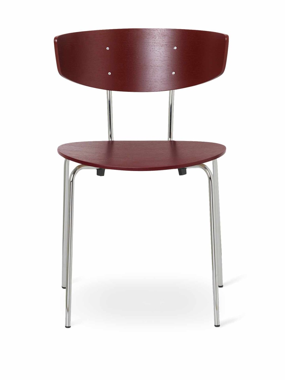 Furniture Ferm Living | Herman Dining Chair - Chrome Red Brown