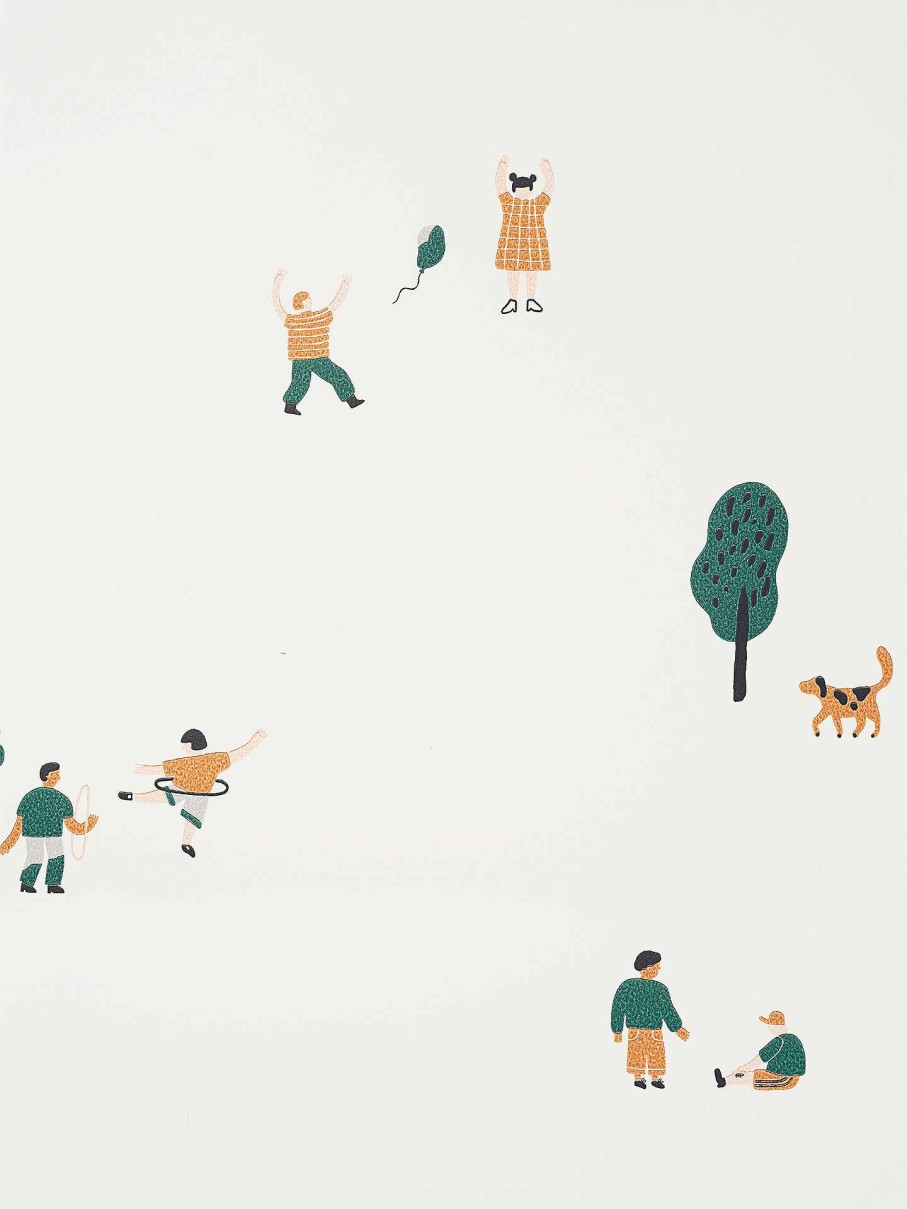 Kids Ferm Living | The Park Wallpaper Offwhite