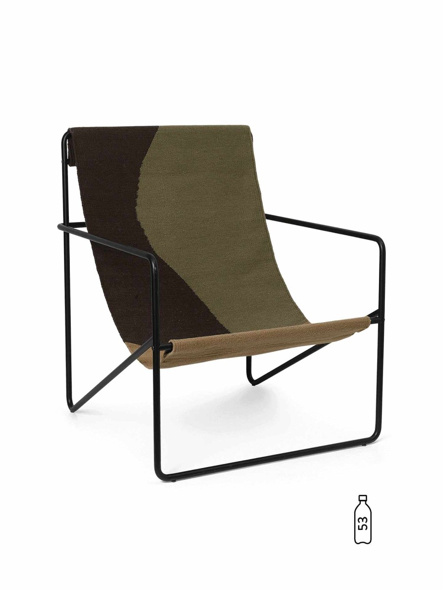 Outdoor Living Ferm Living | Desert Lounge Chair - Black/ Dune