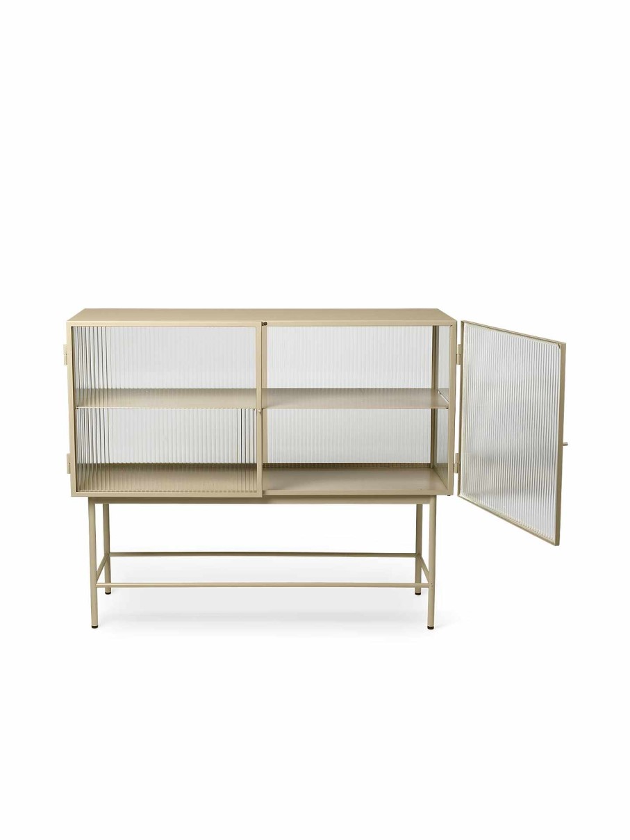 Furniture Ferm Living | Haze Sideboard - Reeded Glass Cashmere