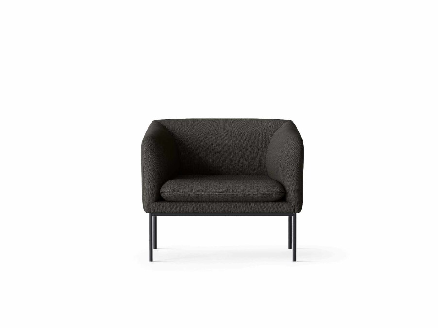 Furniture Ferm Living | Turn 1-Seater - Black - Steelcut Trio Dark Brown