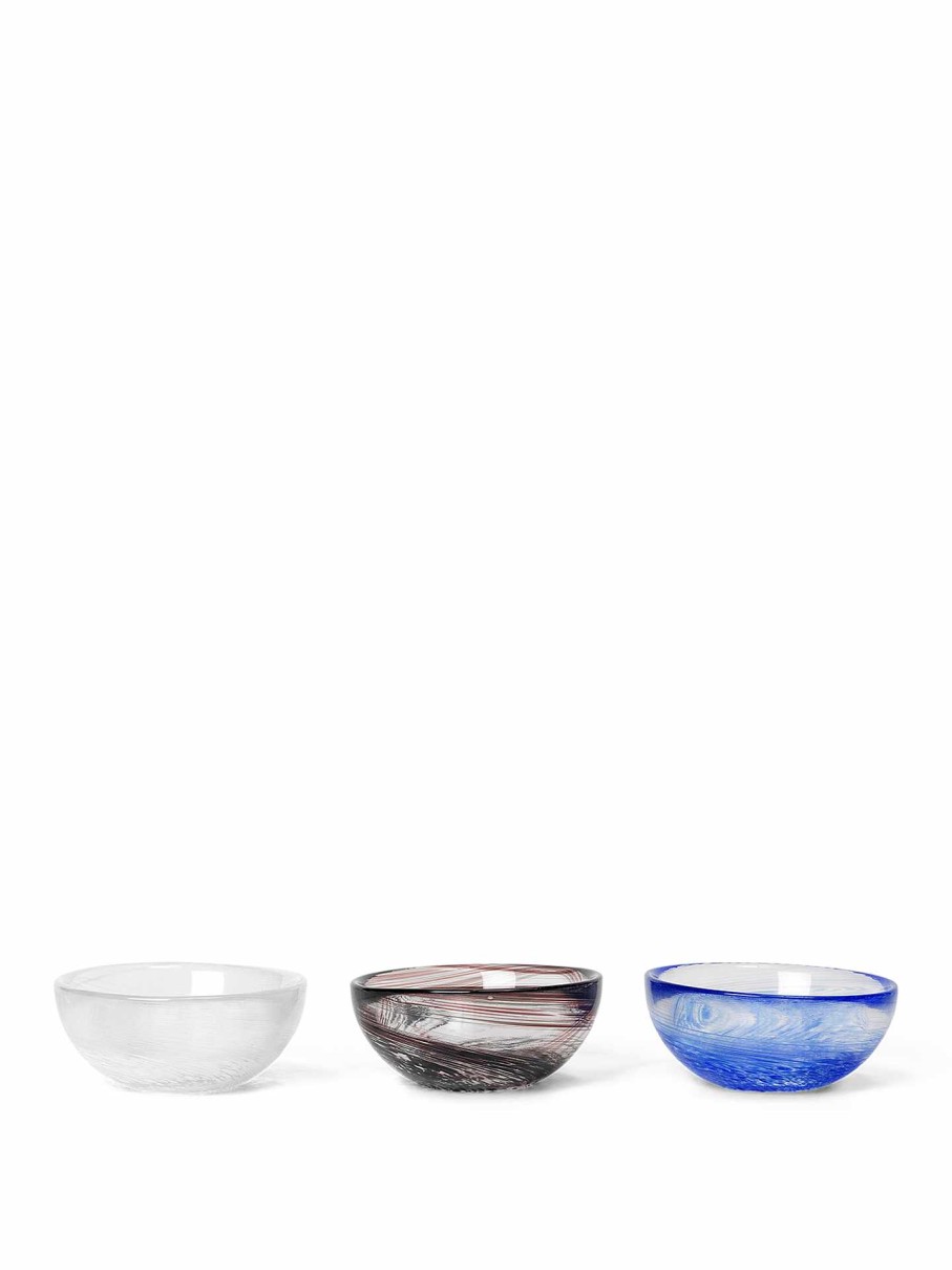 Kitchen Ferm Living | Tinta Bowls - Set Of 3 - Multi Blue