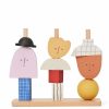 Kids Ferm Living | Character Stacking Blocks Multi