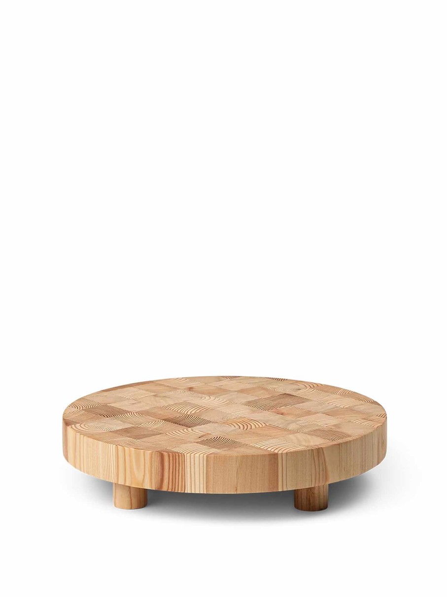 Kitchen Ferm Living | Chess Cutting Board - Round - Large Natural