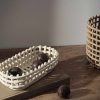 Kitchen Ferm Living | Ceramic Basket - Oval - Off-White Offwhite