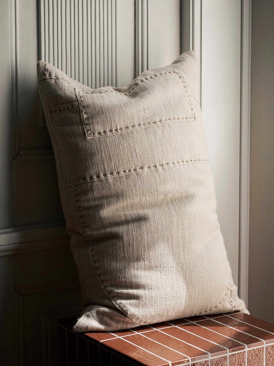 Textiles Ferm Living | Darn Cushion - Rectangular Natural