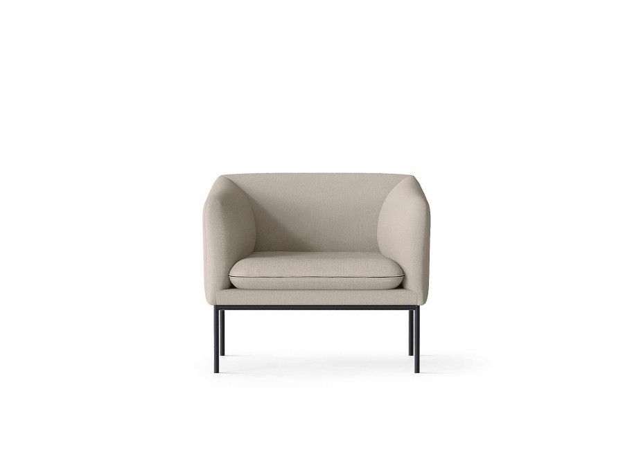 Furniture Ferm Living | Turn 1-Seater - Black - Hot M. Sand