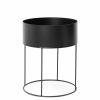 Green Living Ferm Living | Plant Box - Round Black