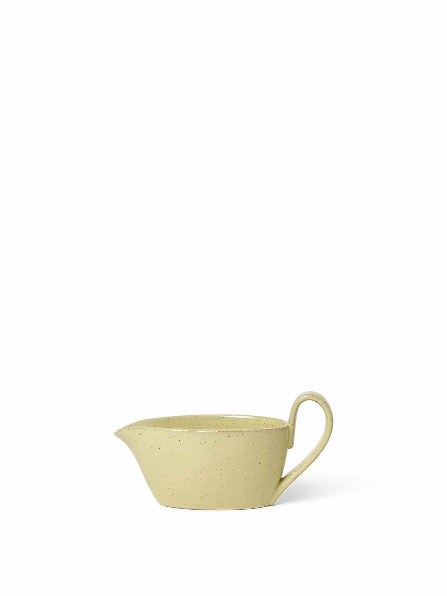 Kitchen Ferm Living | Flow Sauce Boat Speckle Yellow