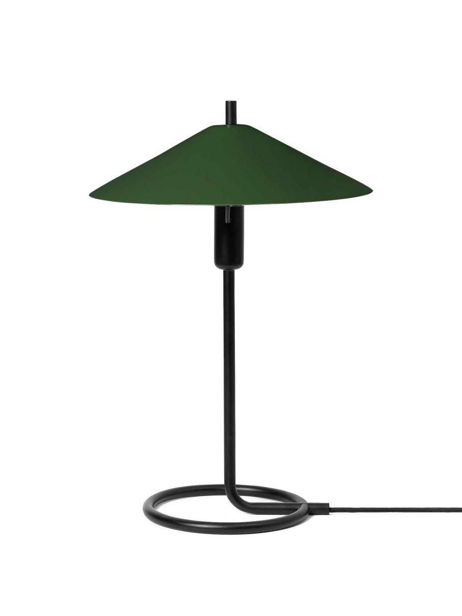 Lighting Ferm Living | Filo Table Lamp - Black/ Dark Olive