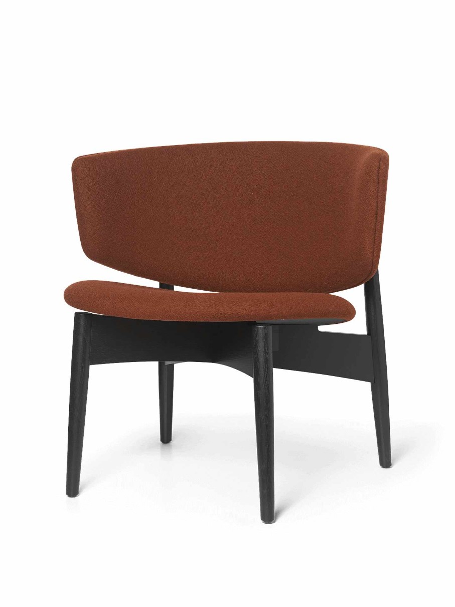 Furniture Ferm Living | Herman Lounge Chair - Wood - Tonus - Black/Coffee Brown