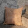 Textiles Ferm Living | Brown Cotton Cushion - Check