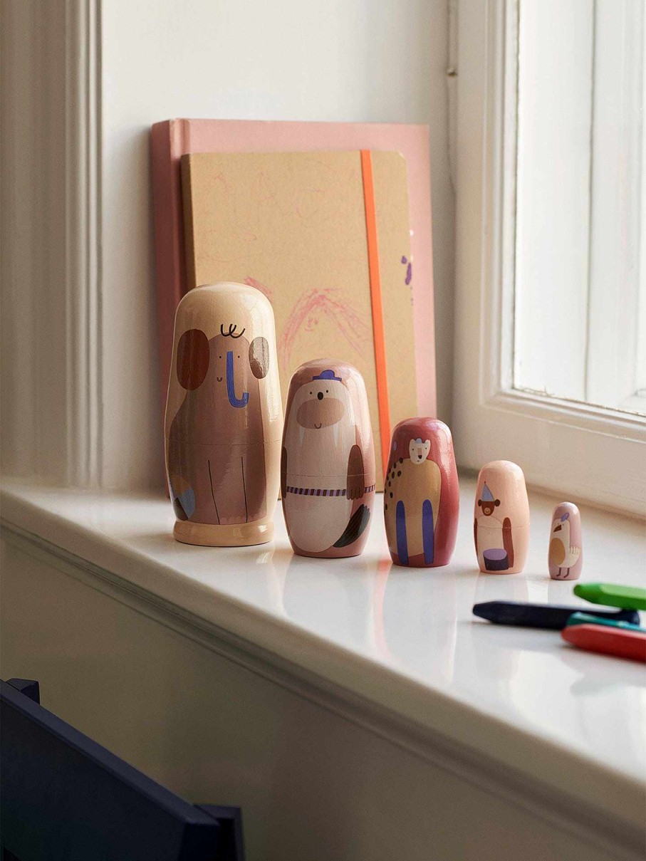 Kids Ferm Living | Critter Nesting Dolls Multi