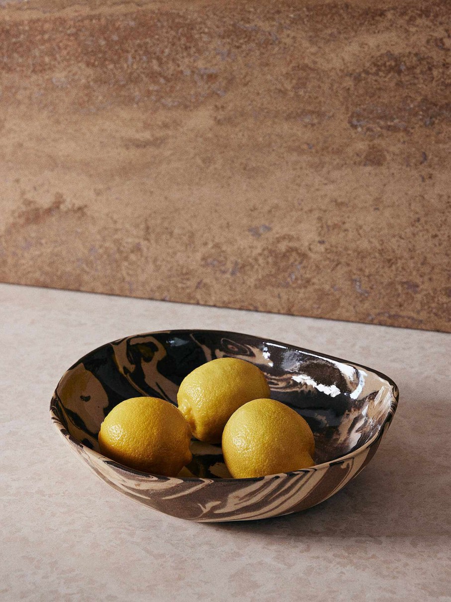 Kitchen Ferm Living | Ryu Bowl - 28 - Sand/ Brown