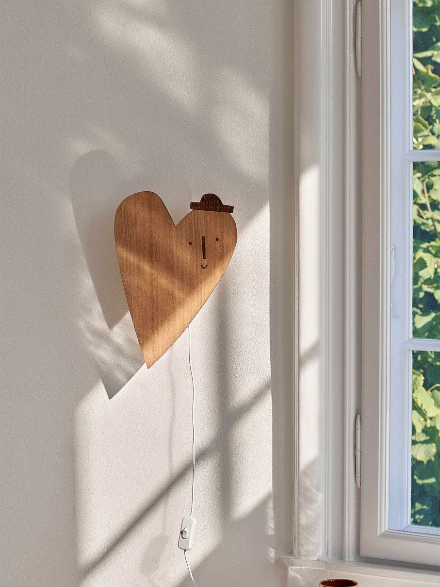 Kids Ferm Living | Heart Lamp Oiled Oak