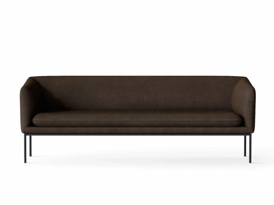 Furniture Ferm Living | Turn Sofa 3 - Black - Hallingdal Dark Brown