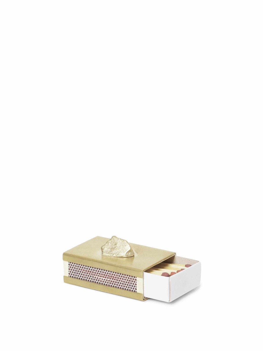 Accessories And Decorations Ferm Living | Stone Matchbox Cover Brass