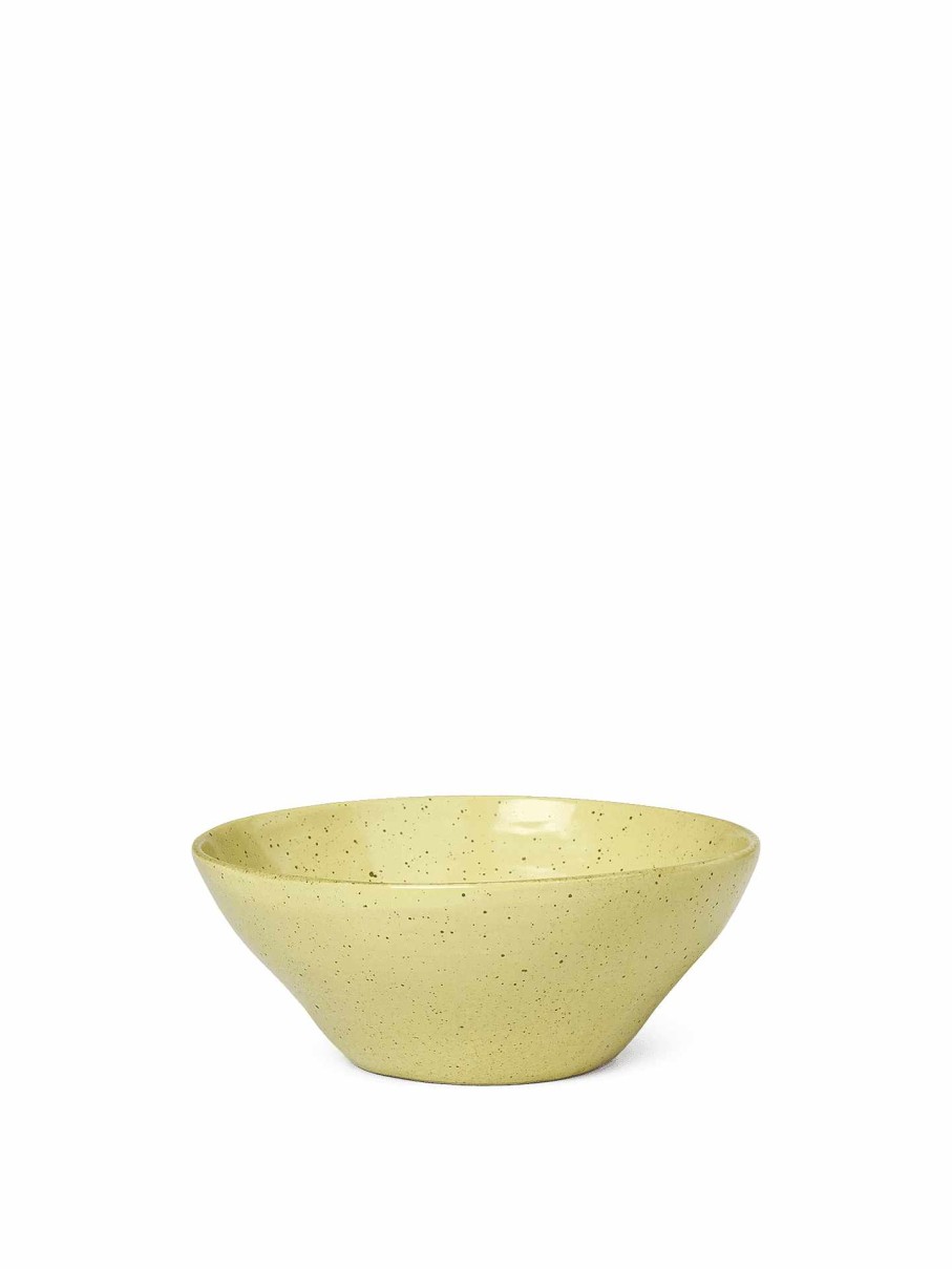 Kitchen Ferm Living | Flow Bowl - Medium Speckle Yellow