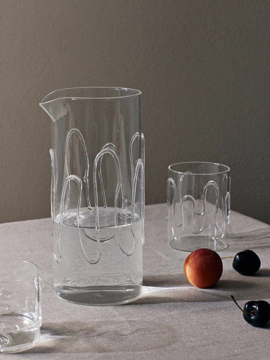 Kitchen Ferm Living | Doodle Carafe Clear