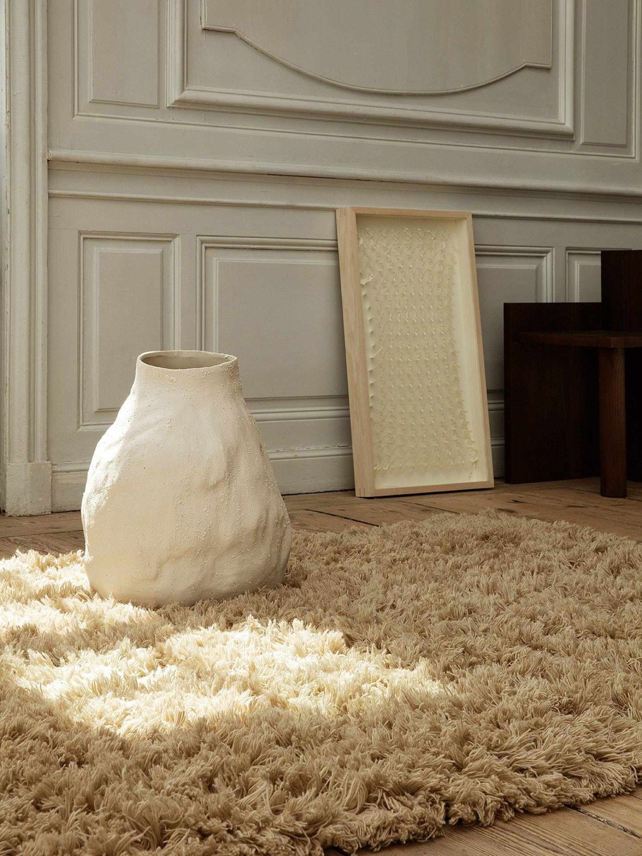 Rugs Ferm Living | Meadow High Pile Rug - Light 140 X 200 Cm Sand