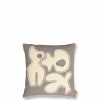 Textiles Ferm Living | Figure Cushion Blue/Off-White Grey