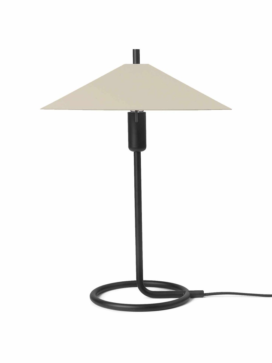 Lighting Ferm Living | Filo Table Lamp Square - Black/ Cashmere