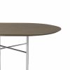 Furniture Ferm Living | Mingle Table Top Oval Dark Veneer