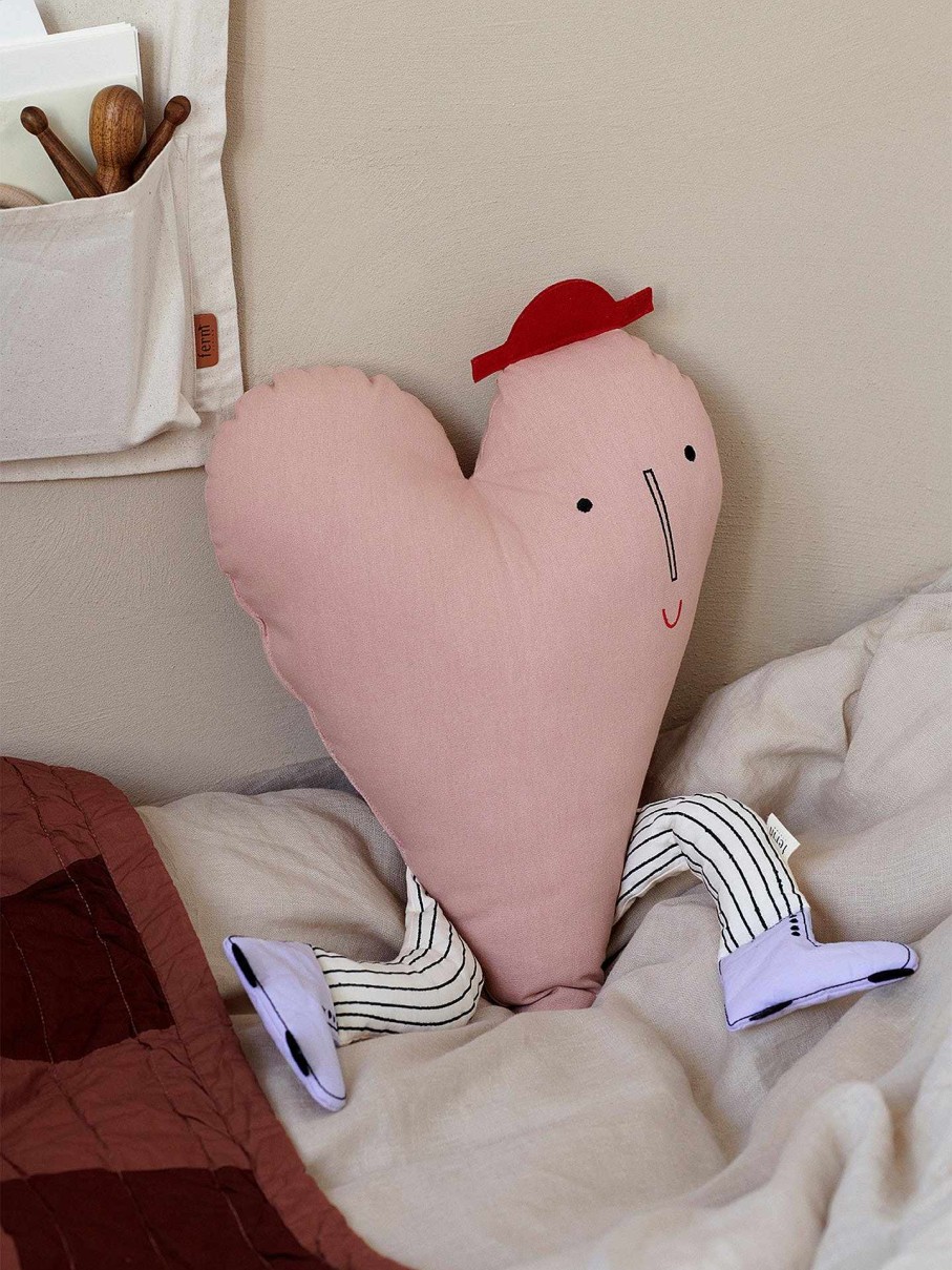 Kids Ferm Living | Heart Cushion Dusty Rose