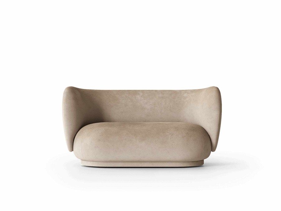 Furniture Ferm Living | Rico Sofa 2 - Faded Velvet Sand