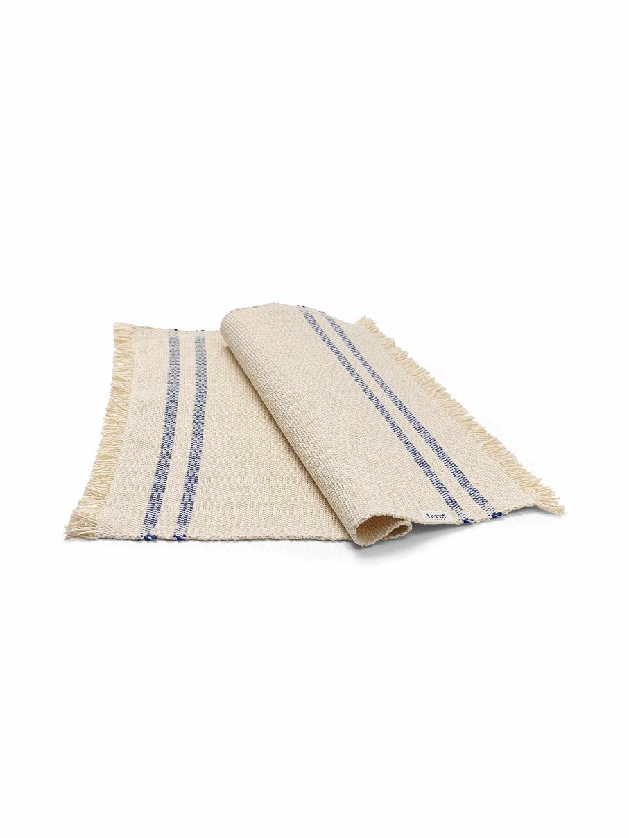 Kitchen Ferm Living | Savor Placemat - Off-White/ Blue