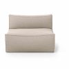 Furniture Ferm Living | Catena Sofa Center L100 Wool Boucle Natural