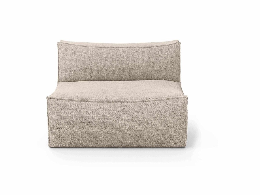 Furniture Ferm Living | Catena Sofa Center L100 Wool Boucle Natural